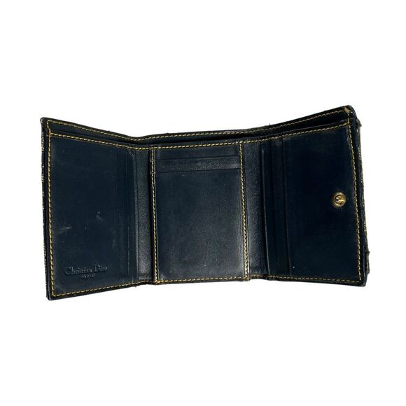 DIOR Authentic and Rare Saddle Diorissimo Christian Dior Compact Wallet Canvas L - Picture 5 of 11